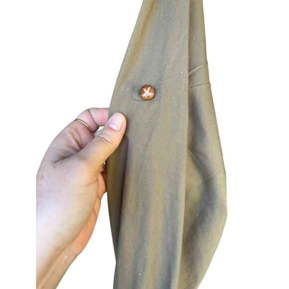 Artful Dodger Olive Green The Bronson Oxford Long Sleeve Button Down - M - Picture 6 of 8